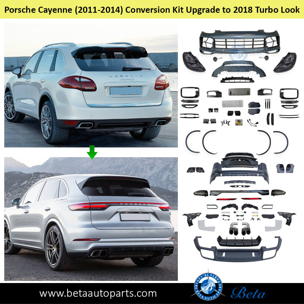 Porsche Cayenne (2011-2014), Body Kit Conversion Upgrade to 2018 Turbo Look, China Porsche Cayenne (2011-2014), Body Kit Conversion Upgrade to 2018 Turbo Look, China